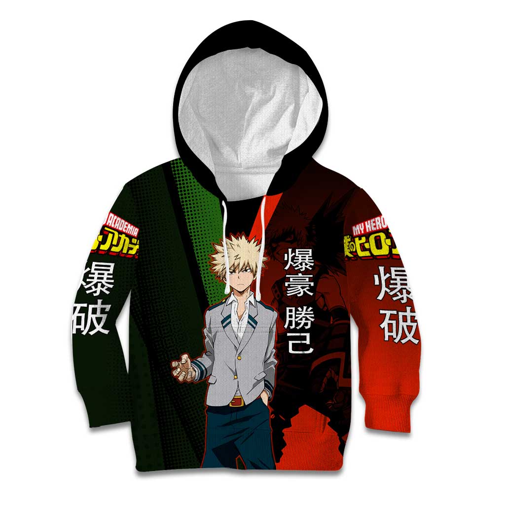 Katsuki Bakugo Dynamight Kid Hoodie Japanese Comic Book Style