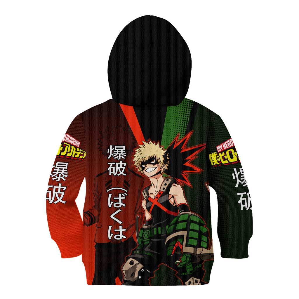 Katsuki Bakugo Dynamight Kid Hoodie Japanese Comic Book Style