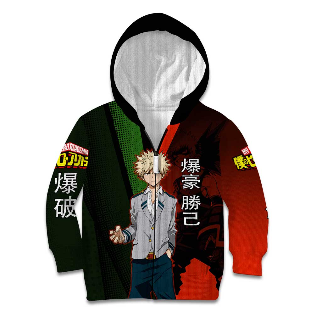 Katsuki Bakugo Dynamight Kid Hoodie Japanese Comic Book Style