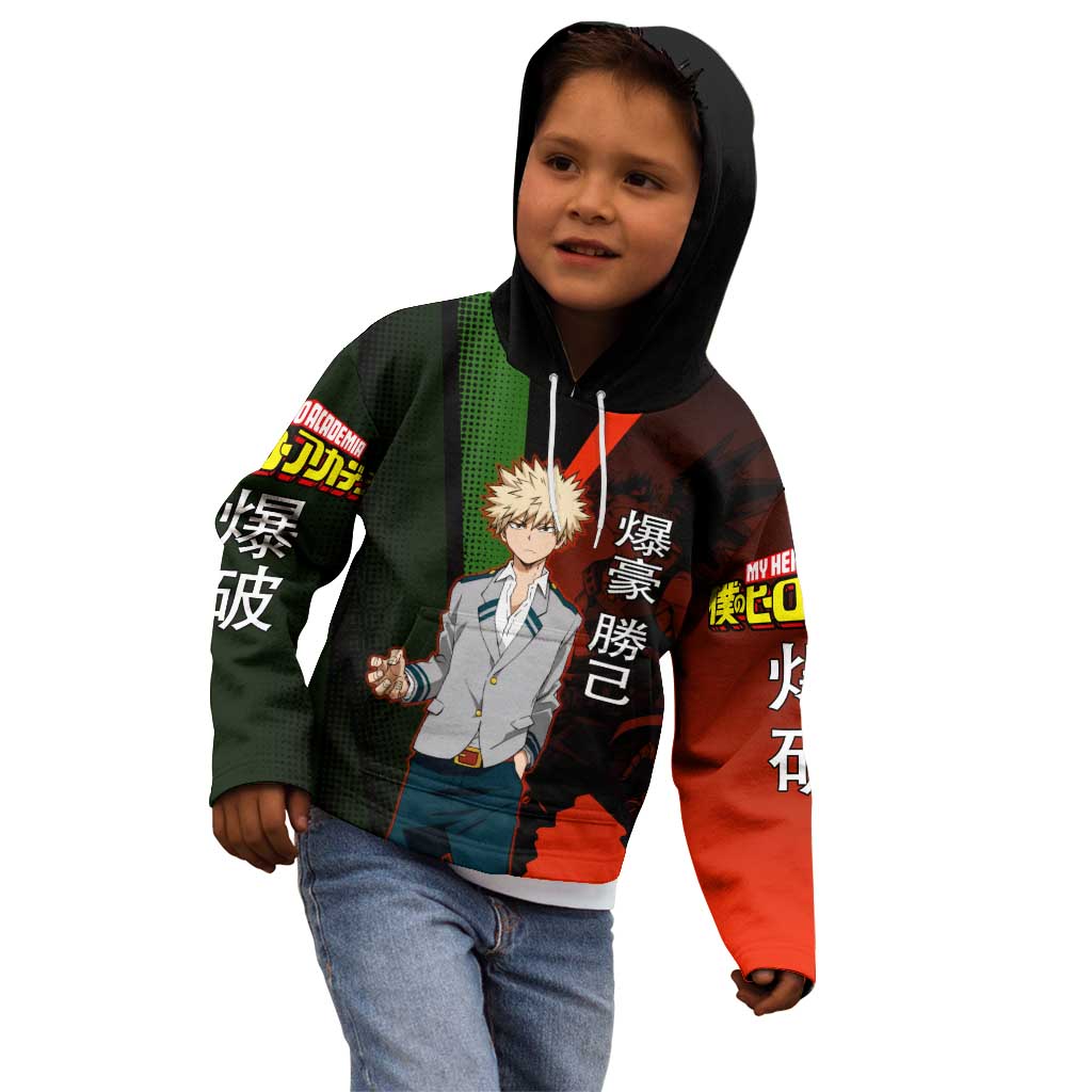 Katsuki Bakugo Dynamight Kid Hoodie Japanese Comic Book Style