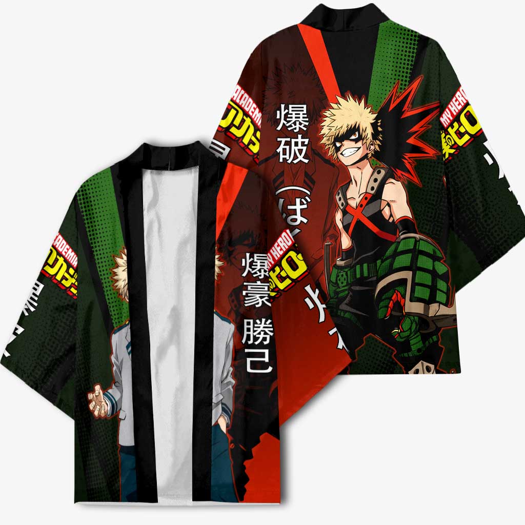 Katsuki Bakugo Dynamight Kimono Japanese Comic Book Style