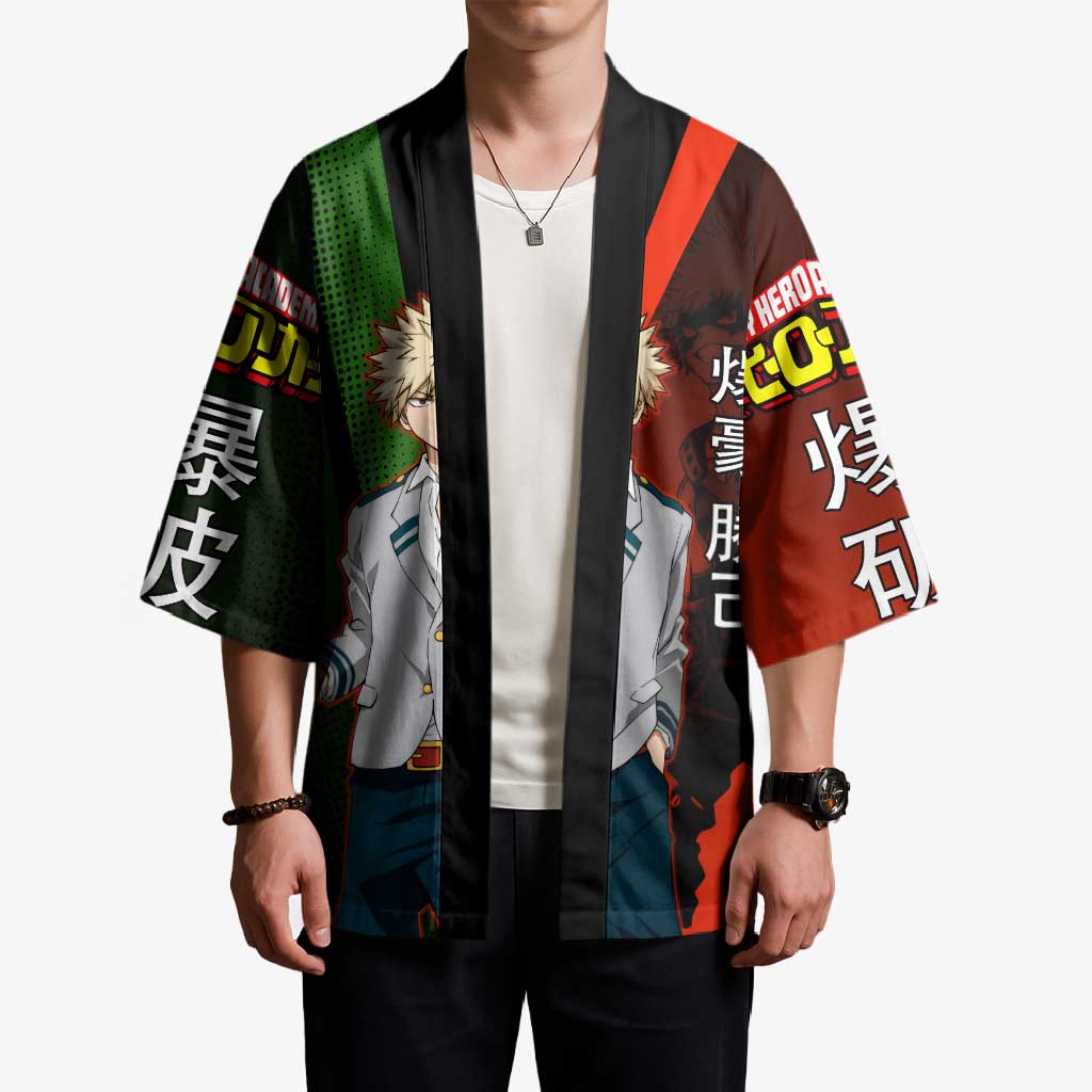Katsuki Bakugo Dynamight Kimono Japanese Comic Book Style