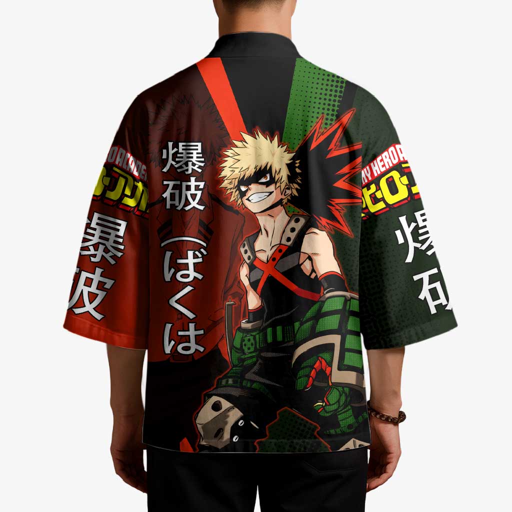 Katsuki Bakugo Dynamight Kimono Japanese Comic Book Style