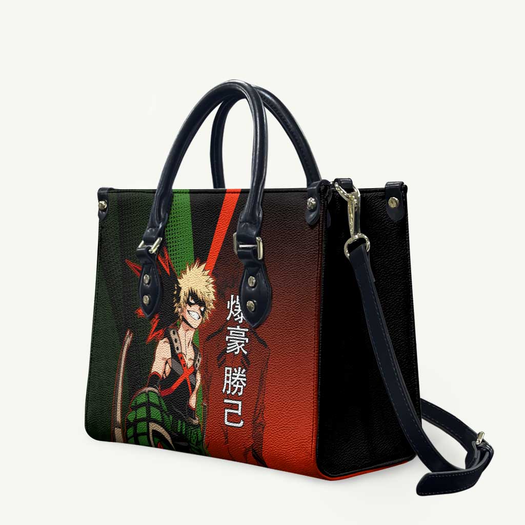 Katsuki Bakugo Dynamight Leather Bag Japanese Comic Book Style