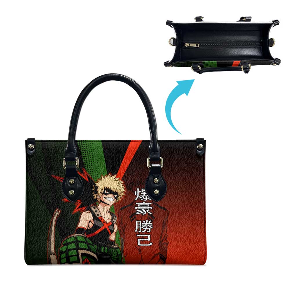 Katsuki Bakugo Dynamight Leather Bag Japanese Comic Book Style