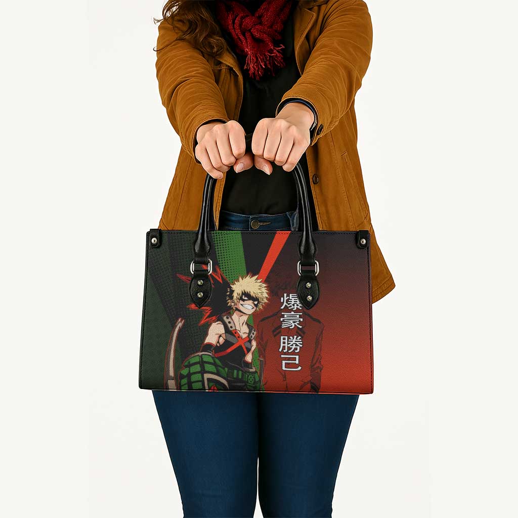 Katsuki Bakugo Dynamight Leather Bag Japanese Comic Book Style