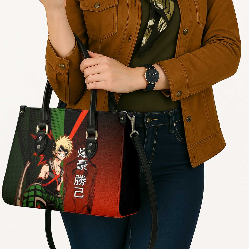Katsuki Bakugo Dynamight Leather Bag Japanese Comic Book Style