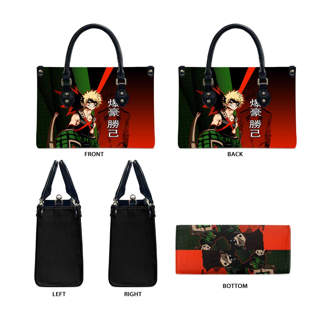Katsuki Bakugo Dynamight Leather Bag Japanese Comic Book Style