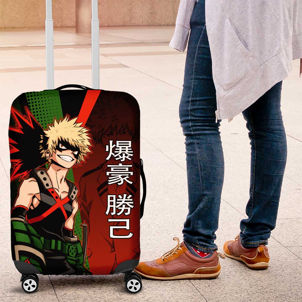Katsuki Bakugo Dynamight Luggage Cover Japanese Comic Book Style