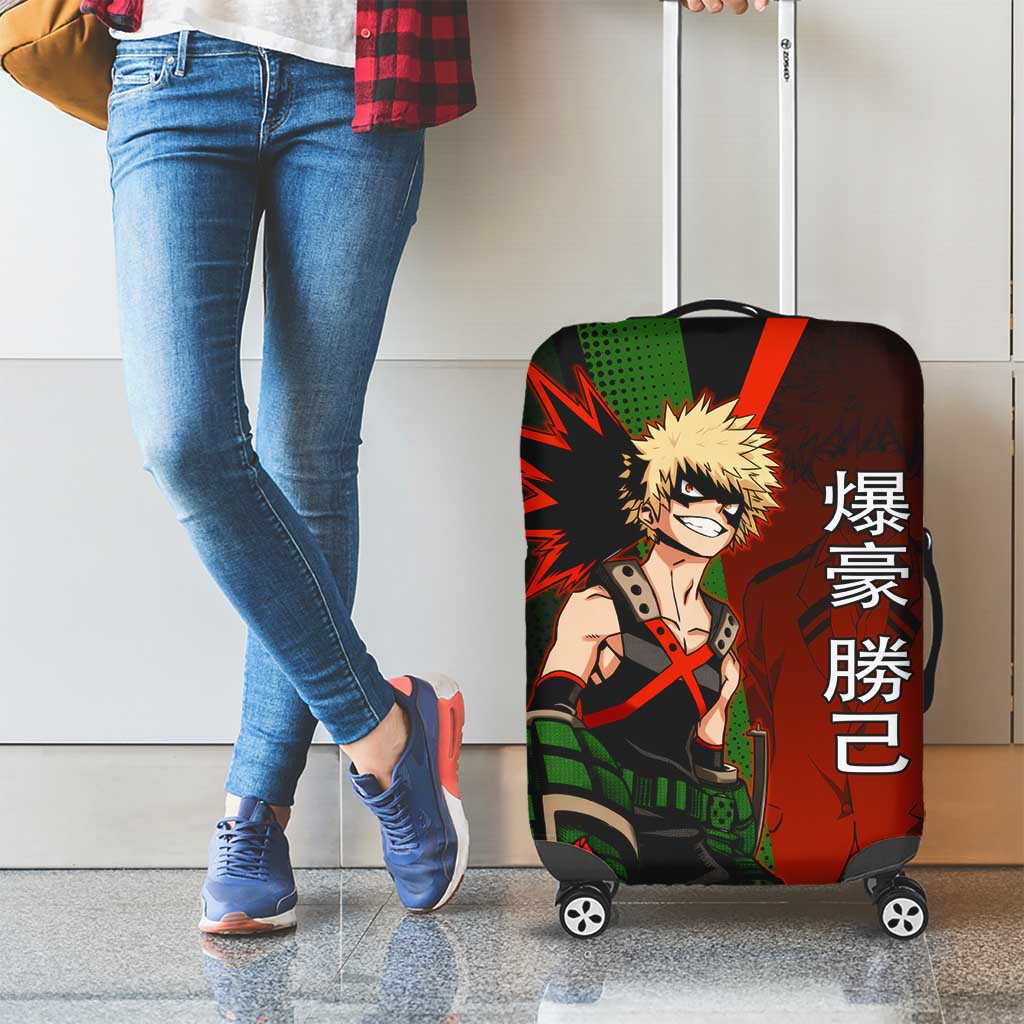Katsuki Bakugo Dynamight Luggage Cover Japanese Comic Book Style