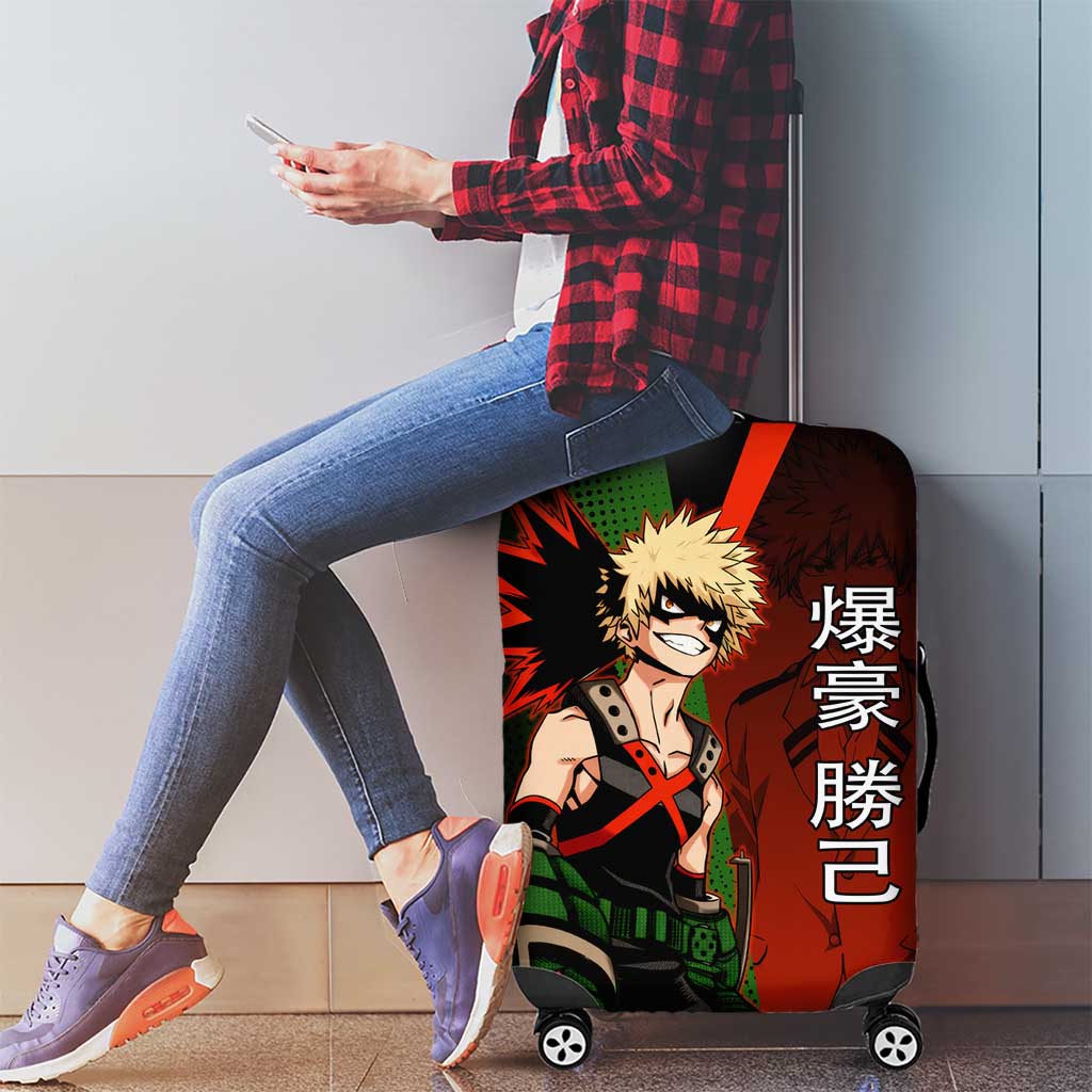 Katsuki Bakugo Dynamight Luggage Cover Japanese Comic Book Style