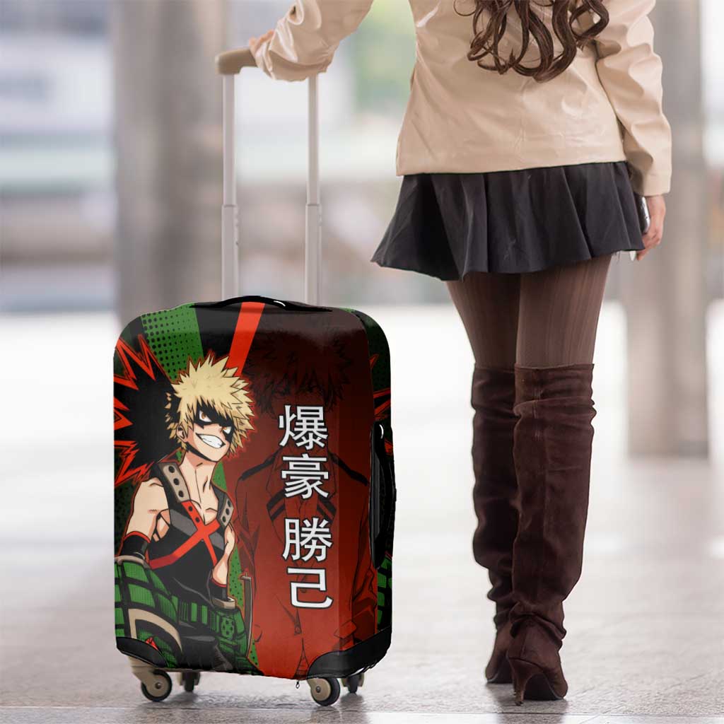 Katsuki Bakugo Dynamight Luggage Cover Japanese Comic Book Style