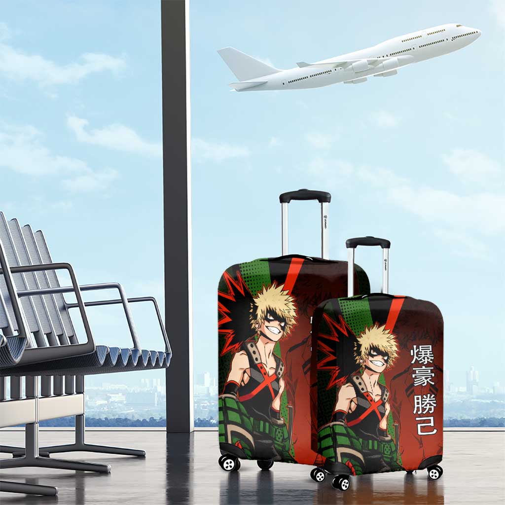 Katsuki Bakugo Dynamight Luggage Cover Japanese Comic Book Style
