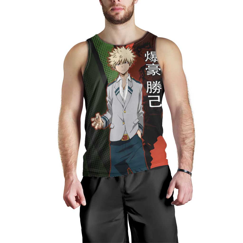 Katsuki Bakugo Dynamight Men Tank Top Japanese Comic Book Style