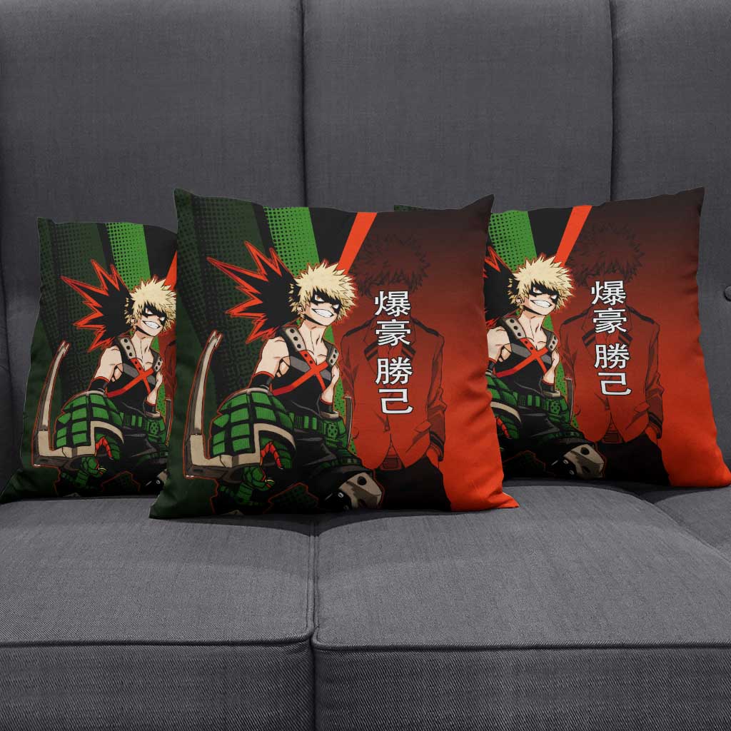 Katsuki Bakugo Dynamight Pillow Cover Japanese Comic Book Style