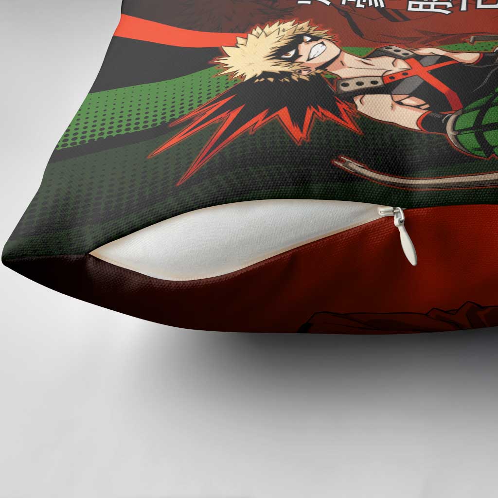 Katsuki Bakugo Dynamight Pillow Cover Japanese Comic Book Style