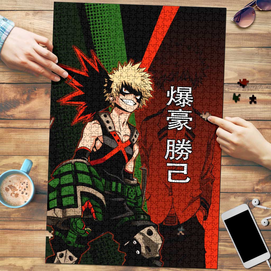 Katsuki Bakugo Dynamight Puzzle Japanese Comic Book Style