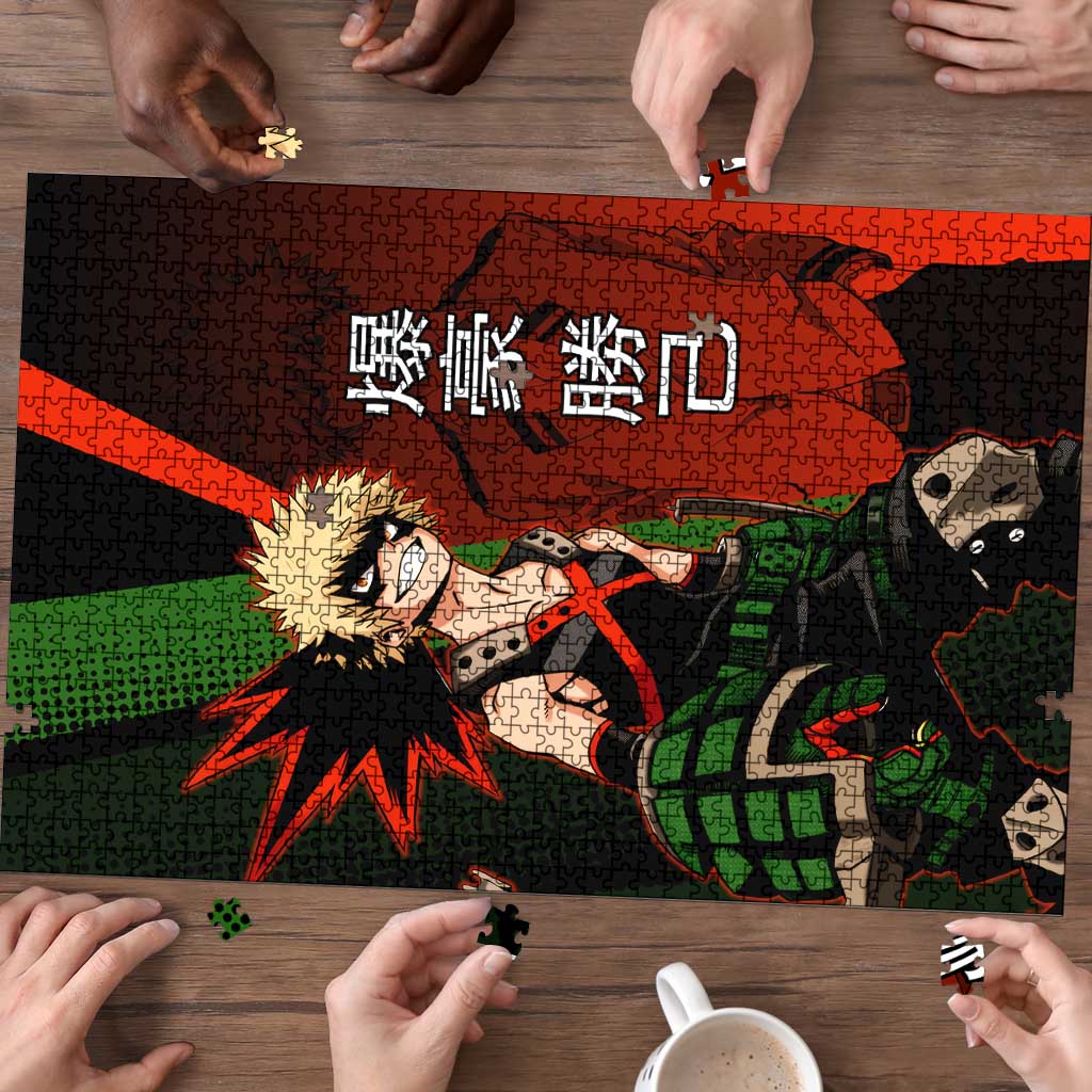 Katsuki Bakugo Dynamight Puzzle Japanese Comic Book Style