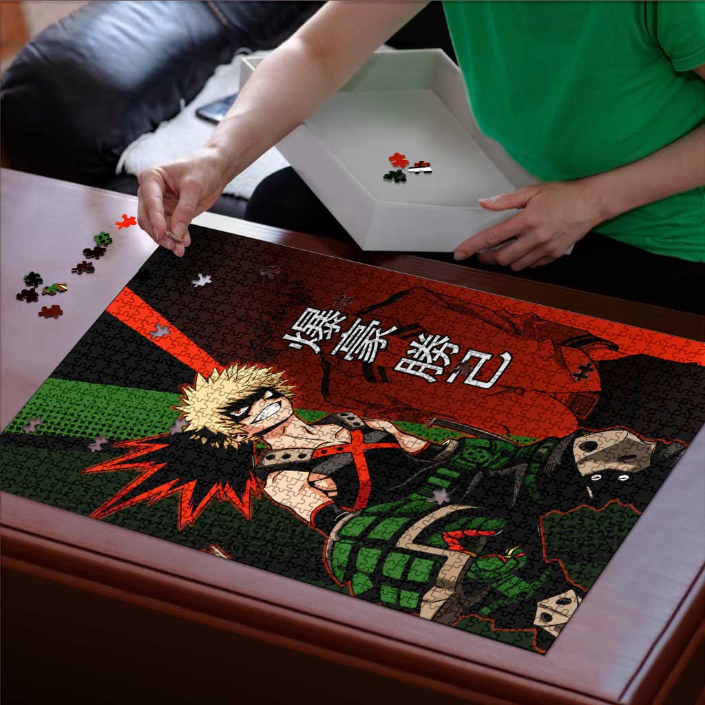 Katsuki Bakugo Dynamight Puzzle Japanese Comic Book Style