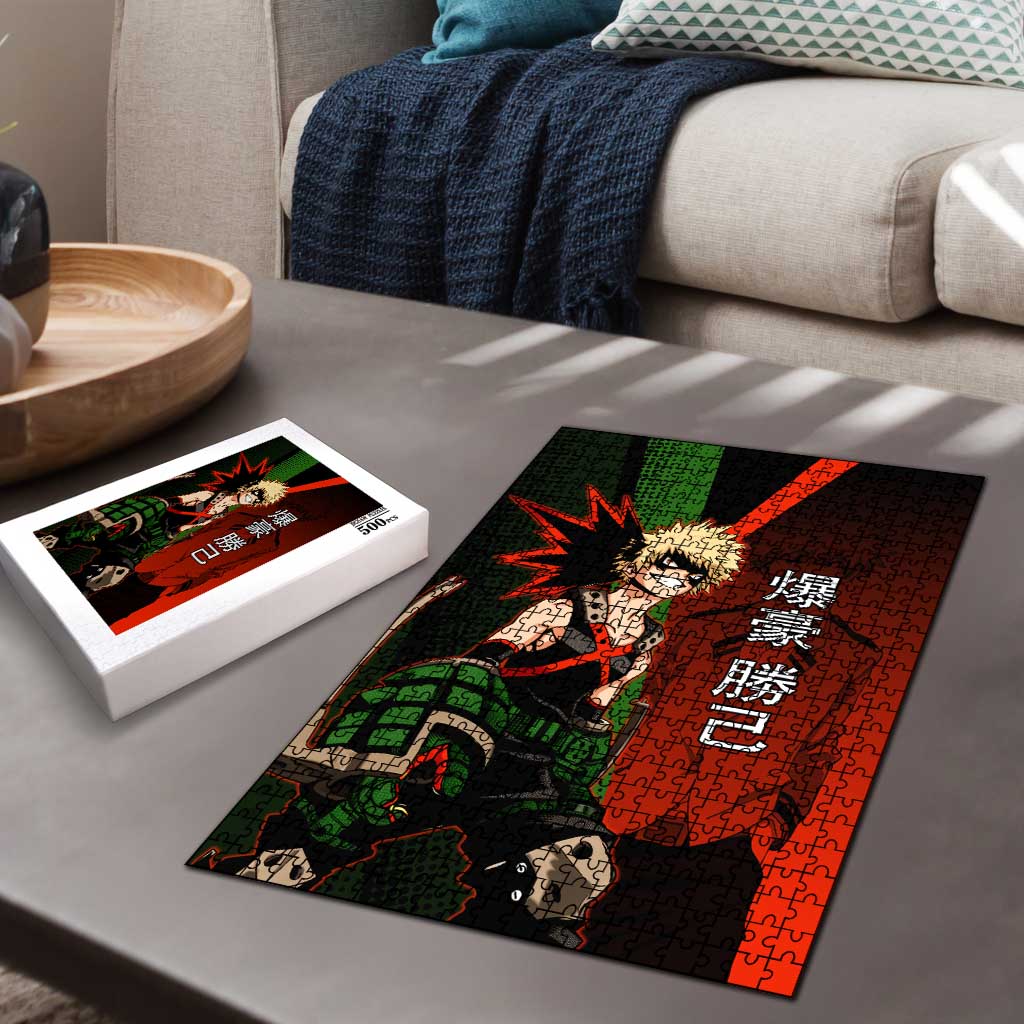 Katsuki Bakugo Dynamight Puzzle Japanese Comic Book Style
