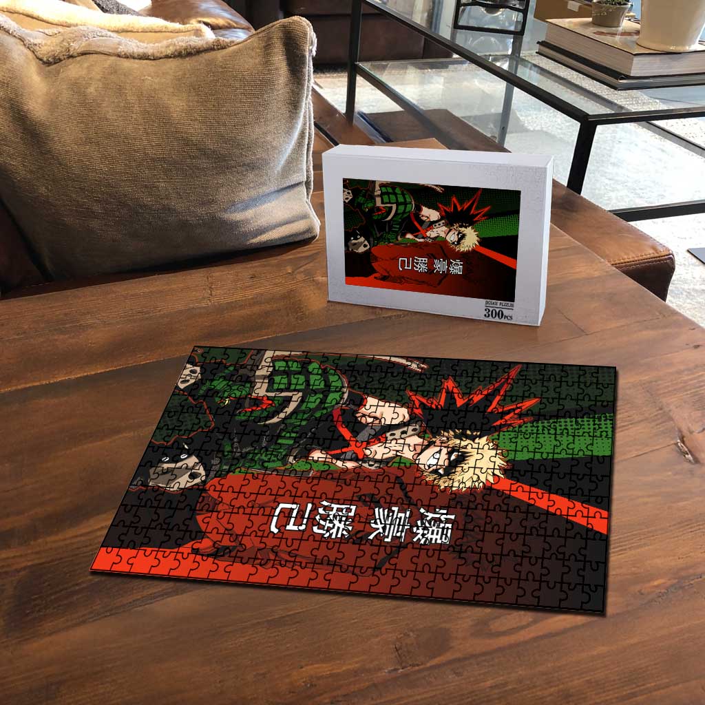 Katsuki Bakugo Dynamight Puzzle Japanese Comic Book Style