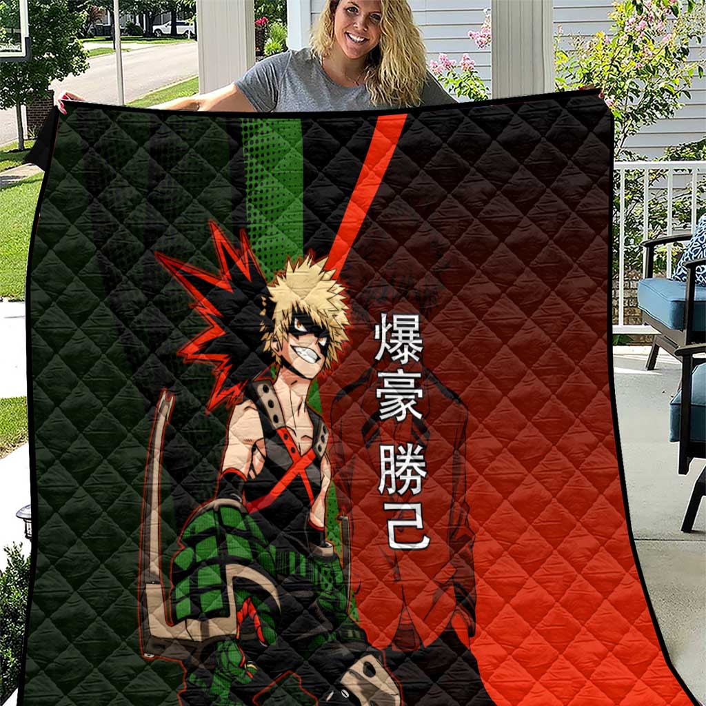 Katsuki Bakugo Dynamight Quilt Japanese Comic Book Style