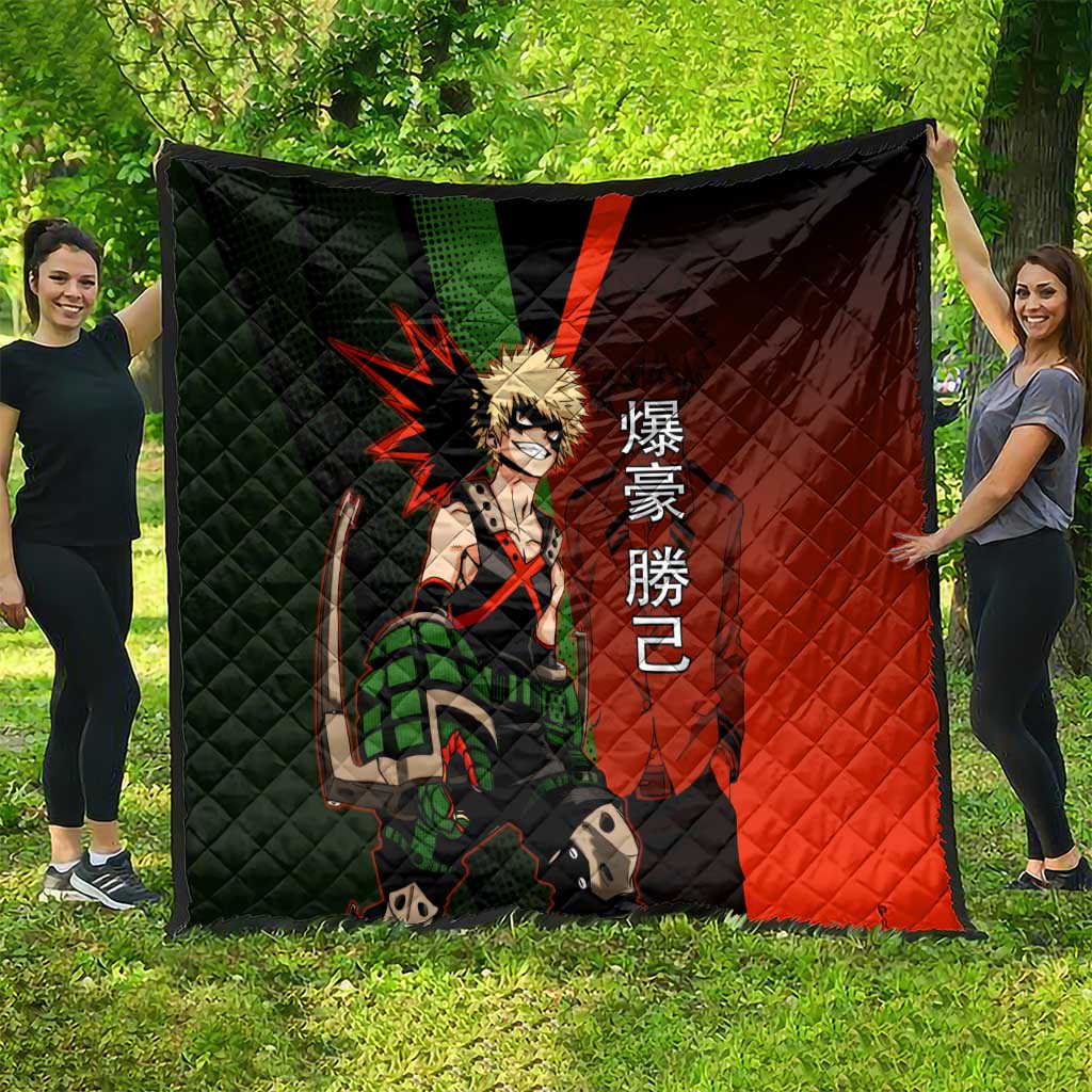 Katsuki Bakugo Dynamight Quilt Japanese Comic Book Style