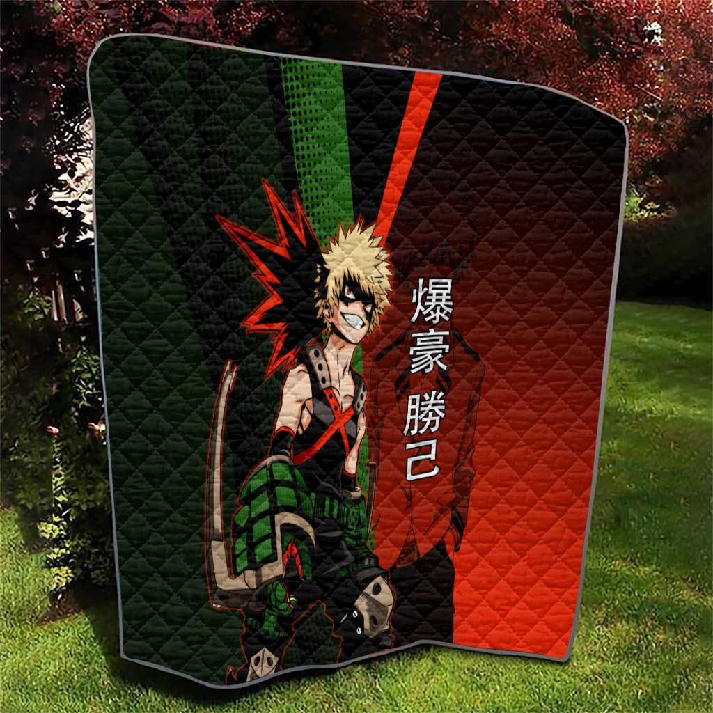 Katsuki Bakugo Dynamight Quilt Japanese Comic Book Style