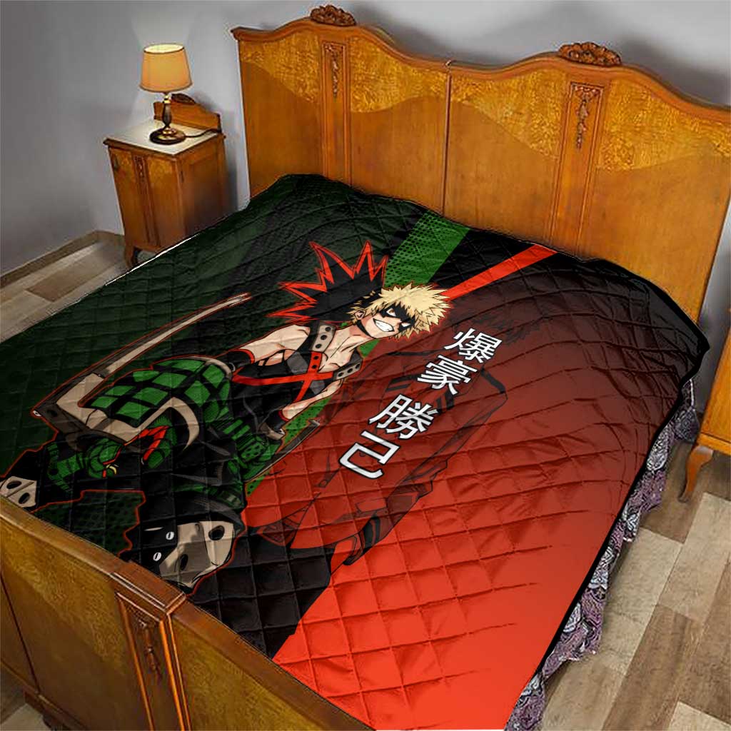 Katsuki Bakugo Dynamight Quilt Japanese Comic Book Style