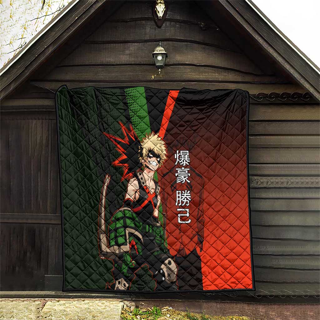 Katsuki Bakugo Dynamight Quilt Japanese Comic Book Style