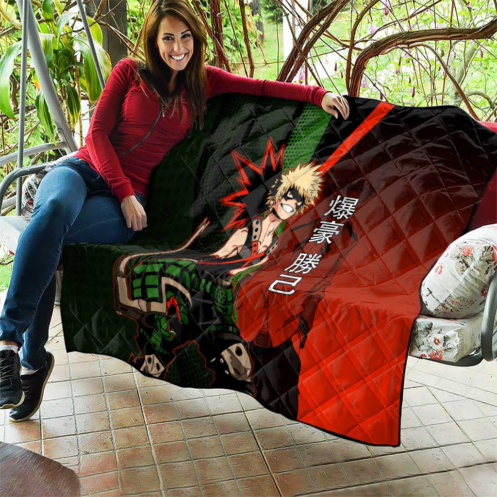 Katsuki Bakugo Dynamight Quilt Japanese Comic Book Style