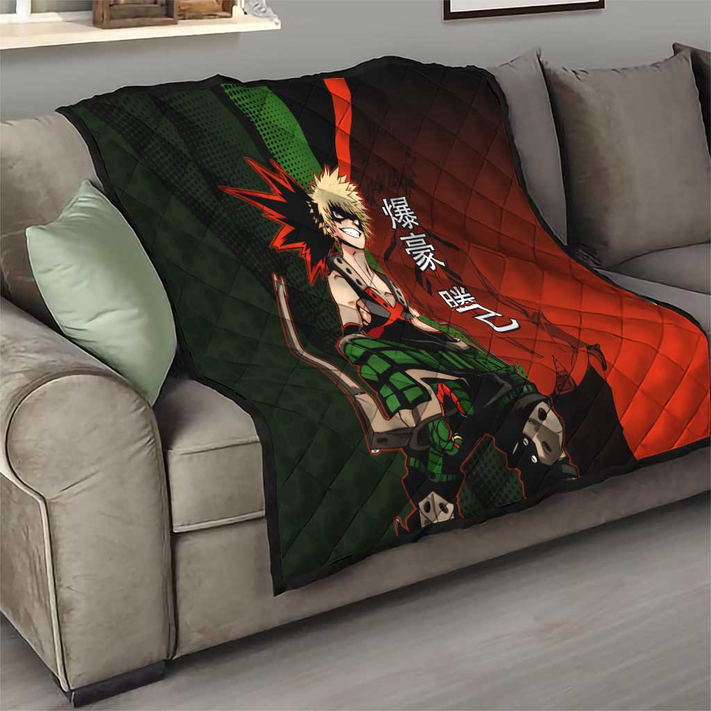 Katsuki Bakugo Dynamight Quilt Japanese Comic Book Style