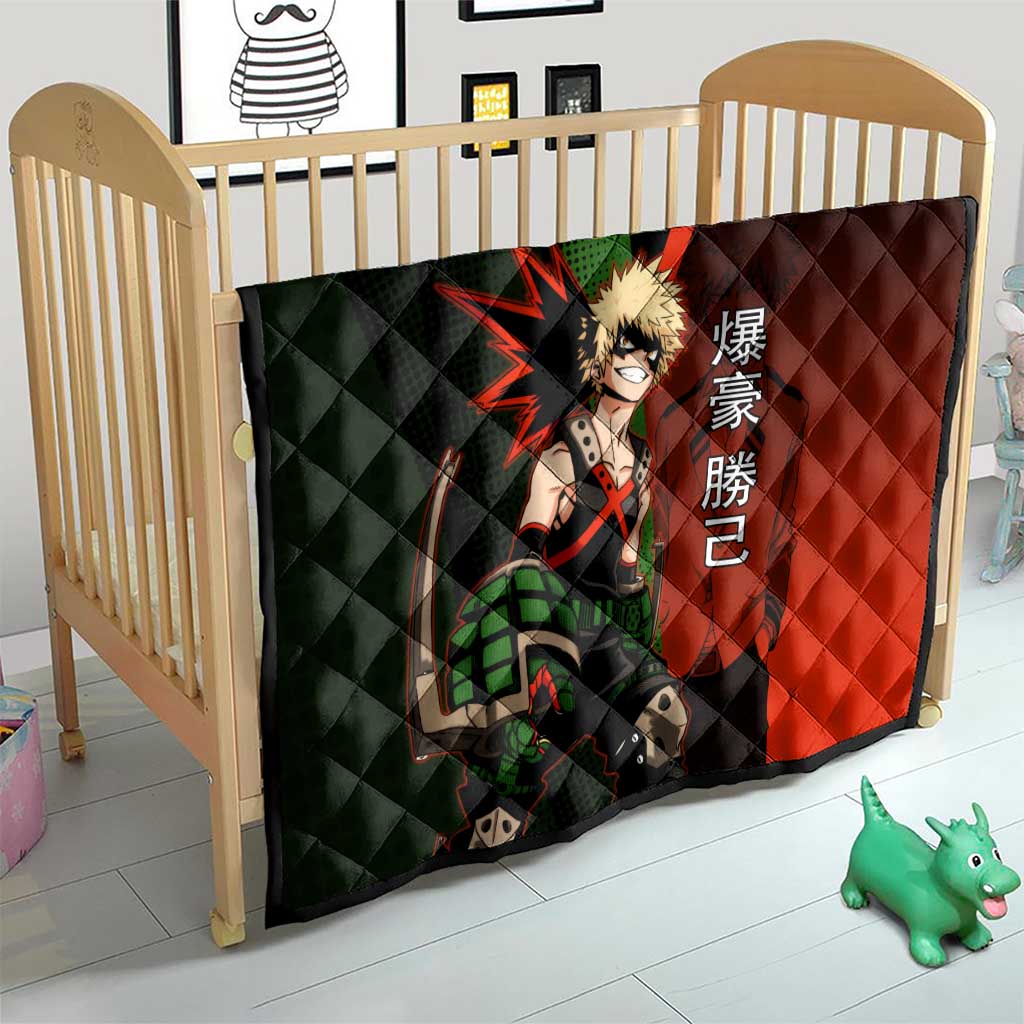 Katsuki Bakugo Dynamight Quilt Japanese Comic Book Style