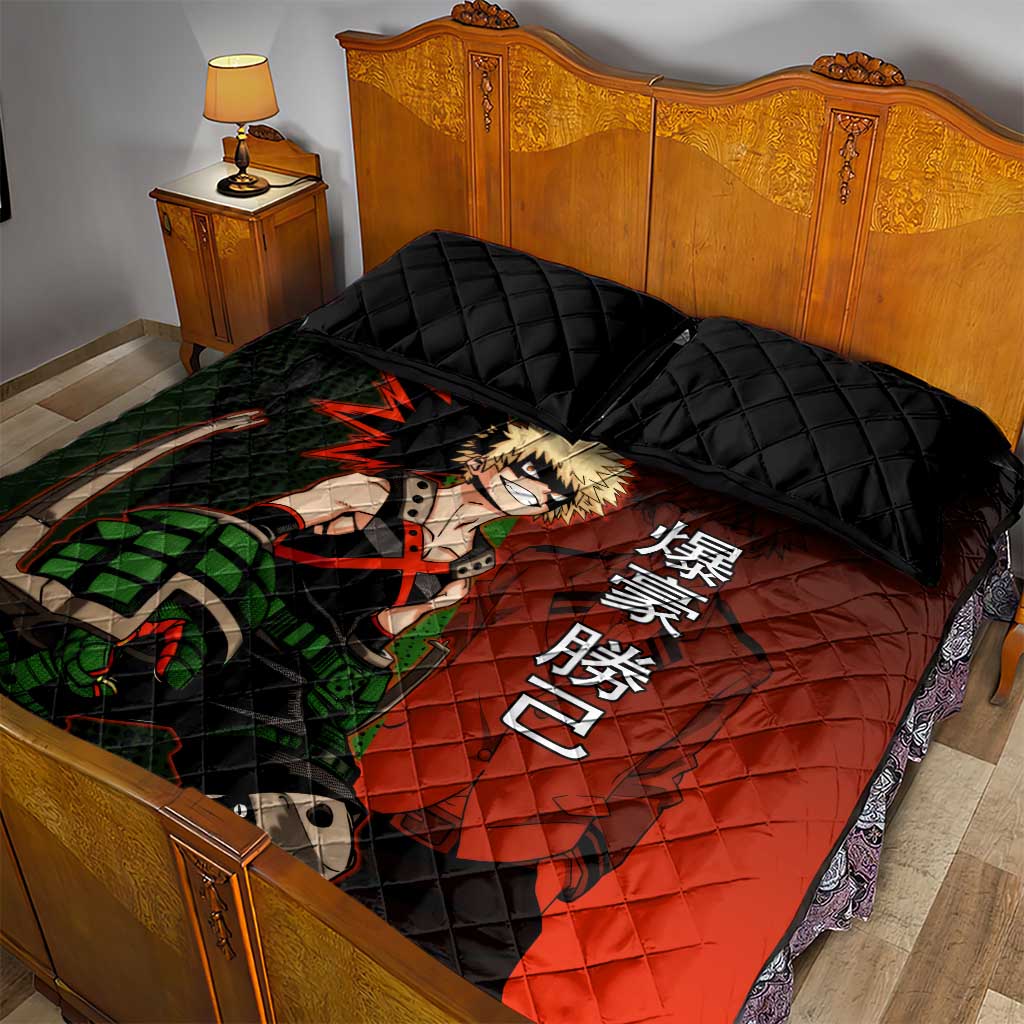 Katsuki Bakugo Dynamight Quilt Bed Set Japanese Comic Book Style