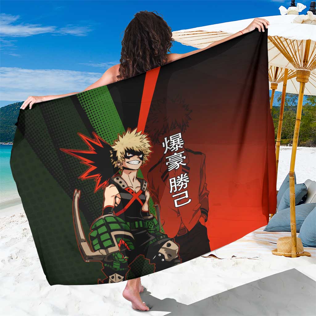 Katsuki Bakugo Dynamight Sarong Japanese Comic Book Style
