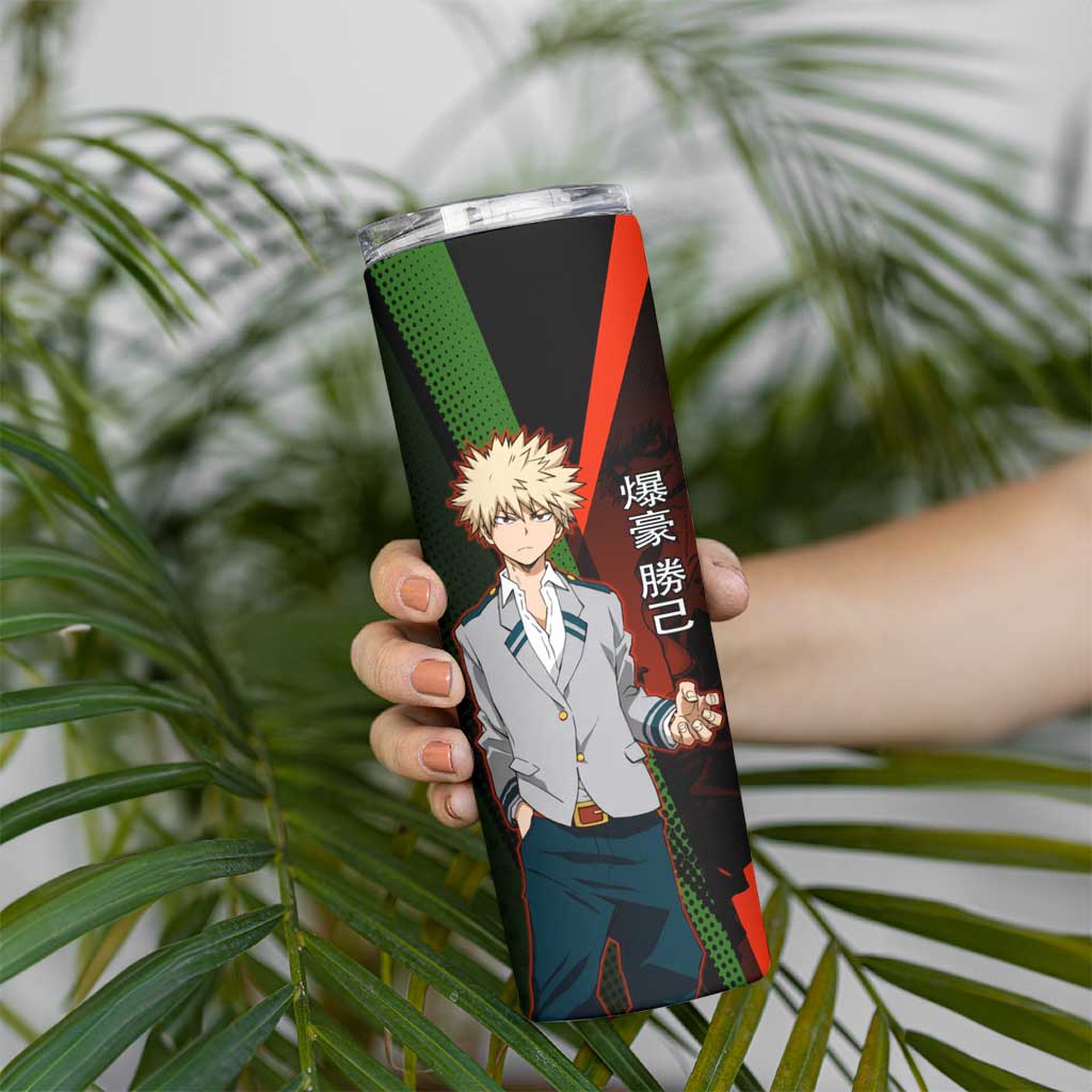 Katsuki Bakugo Dynamight Skinny Tumbler Japanese Comic Book Style