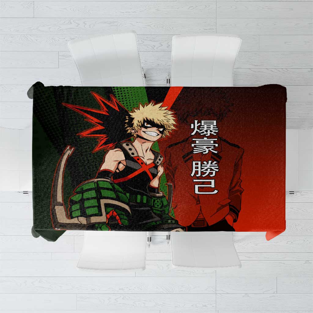Katsuki Bakugo Dynamight Tablecloth Japanese Comic Book Style