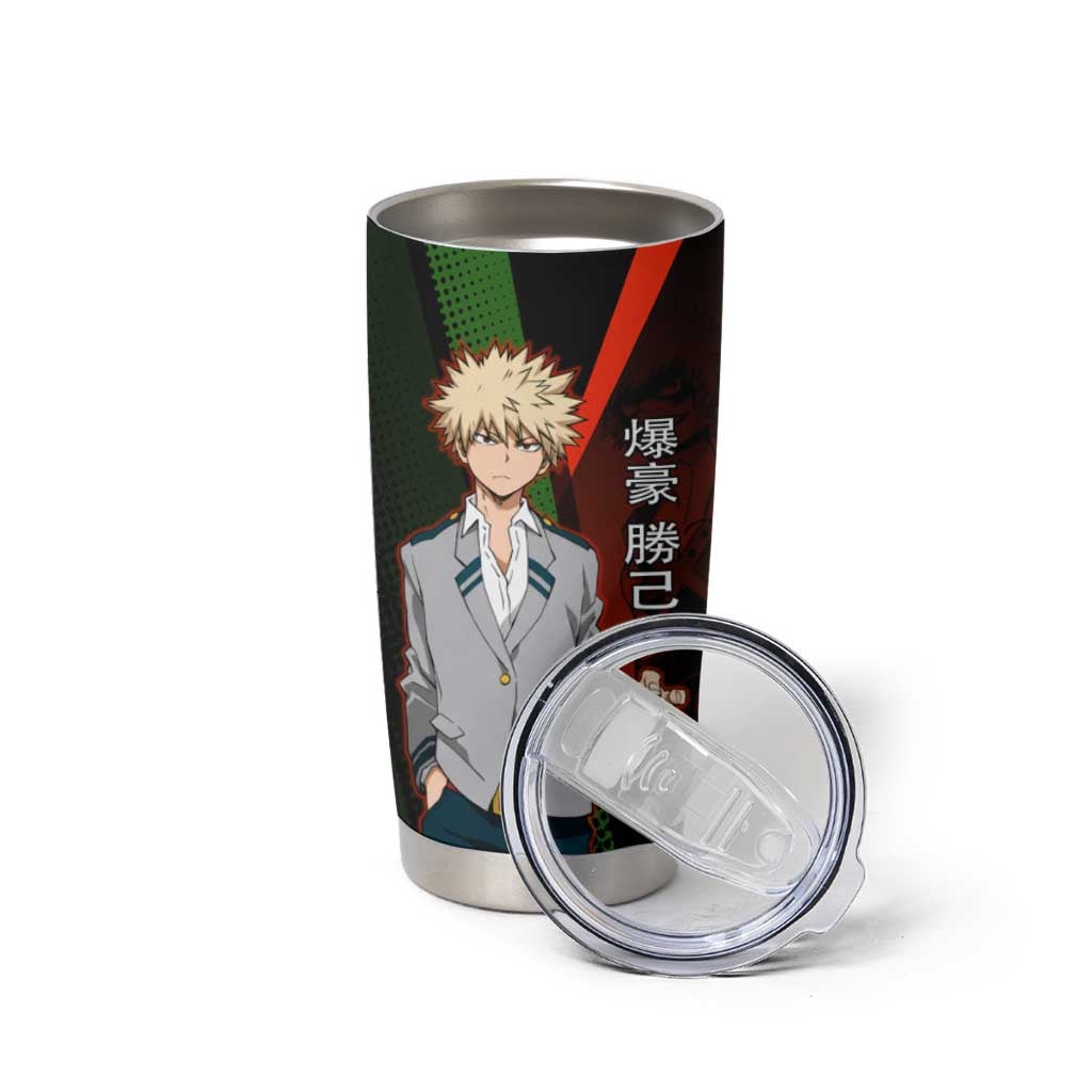 Katsuki Bakugo Dynamight Tumbler Cup Japanese Comic Book Style