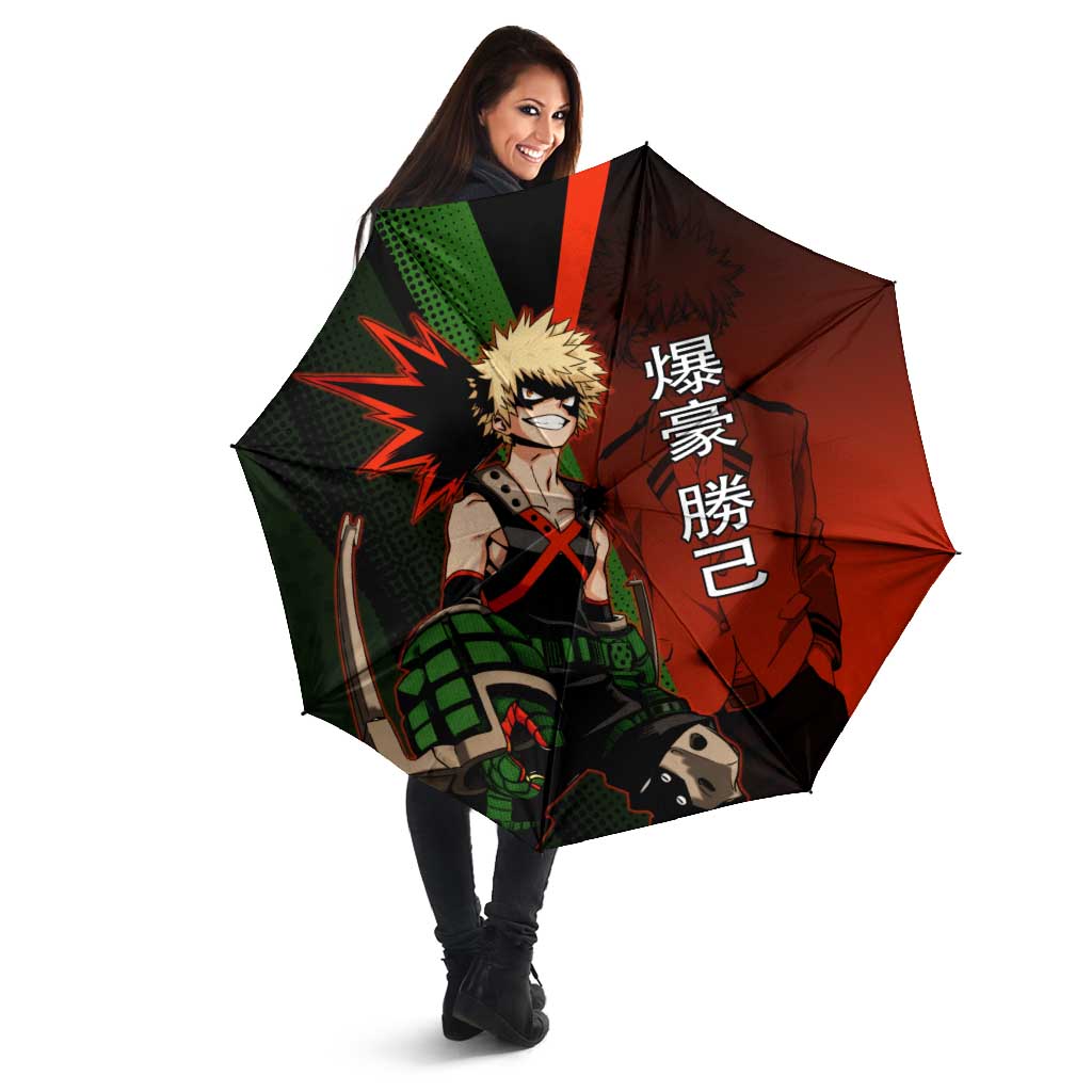 Katsuki Bakugo Dynamight Umbrella Japanese Comic Book Style