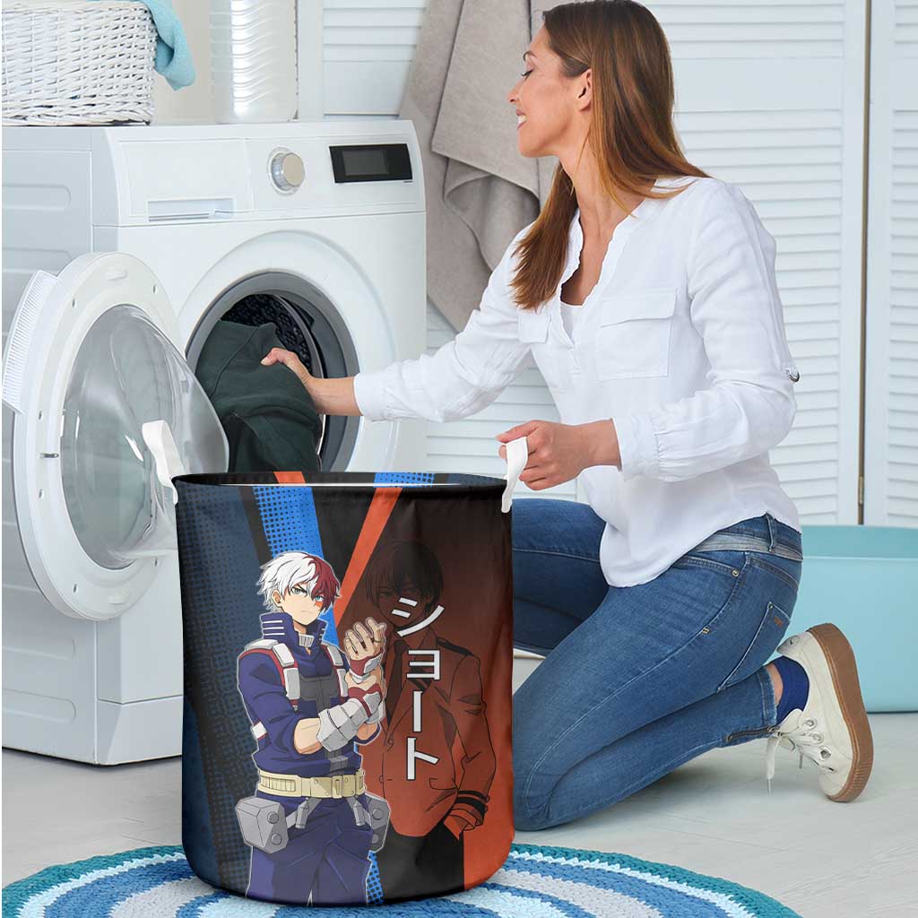 Shoto Todoroki Half-Cold Half-Hot Laundry Basket Japanese Comic Book Style