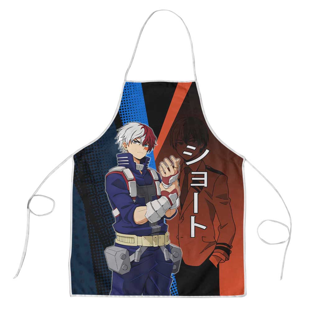 Shoto Todoroki Half-Cold Half-Hot Apron Japanese Comic Book Style