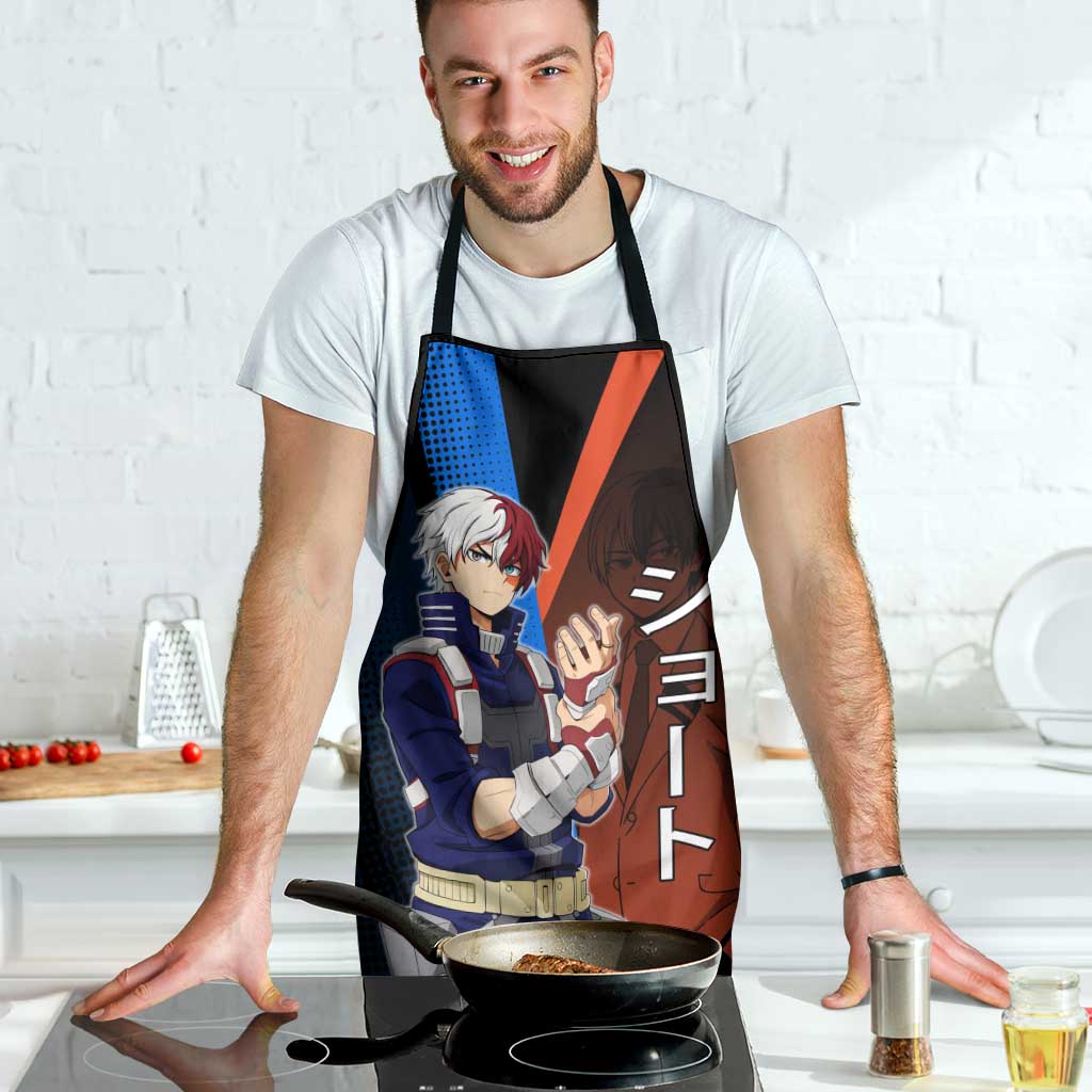 Shoto Todoroki Half-Cold Half-Hot Apron Japanese Comic Book Style