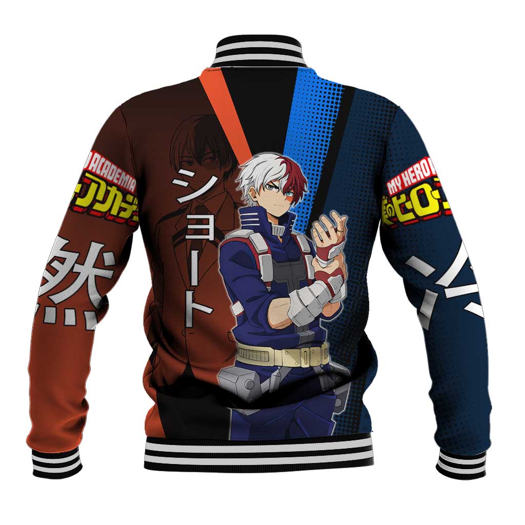 Shoto Todoroki Half-Cold Half-Hot Baseball Jacket Japanese Comic Book Style