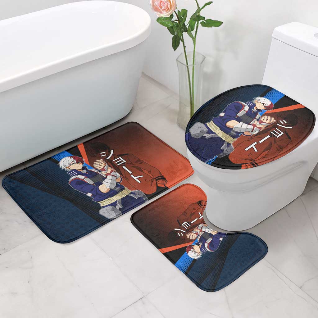 Shoto Todoroki Half-Cold Half-Hot Bathroom Set Japanese Comic Book Style