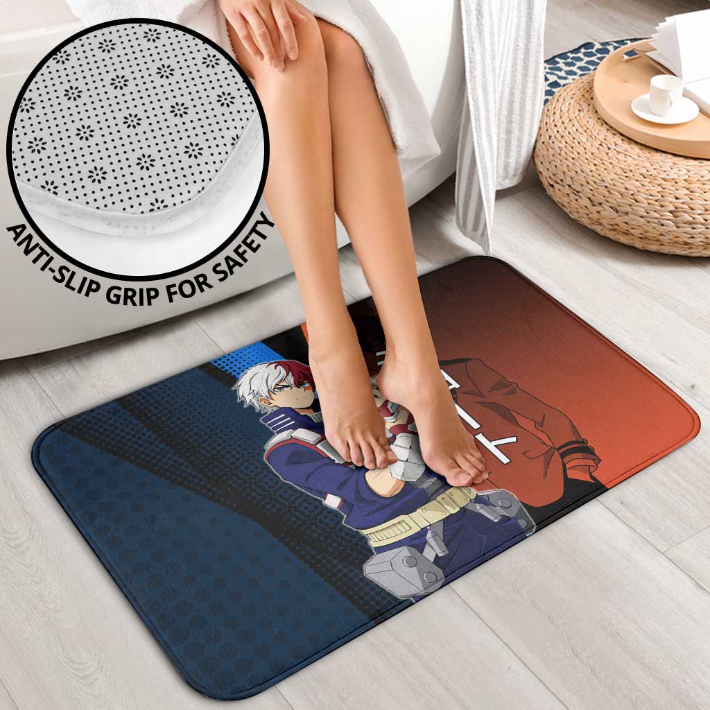Shoto Todoroki Half-Cold Half-Hot Bathroom Set Japanese Comic Book Style