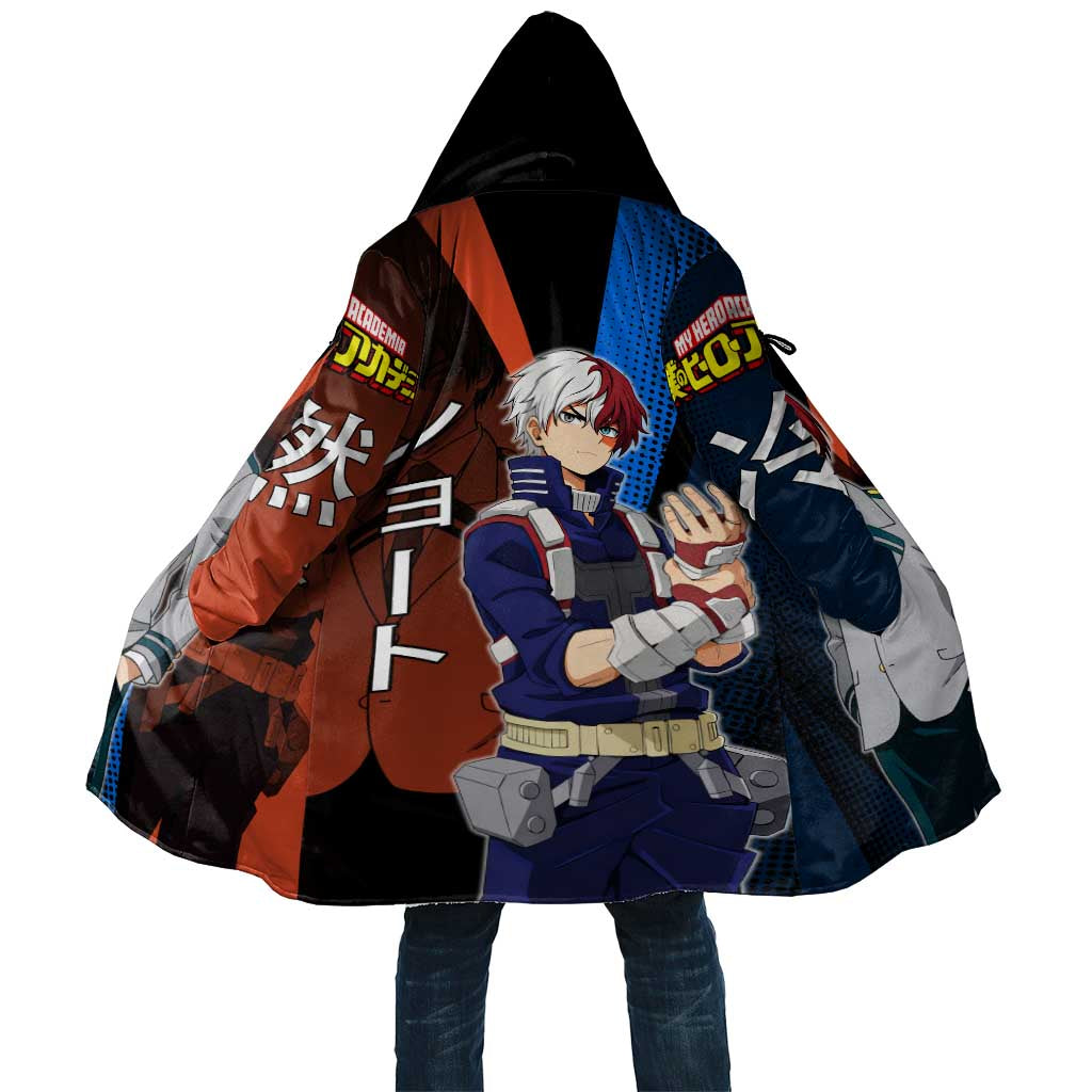 Shoto Todoroki Half-Cold Half-Hot Cloak Japanese Comic Book Style