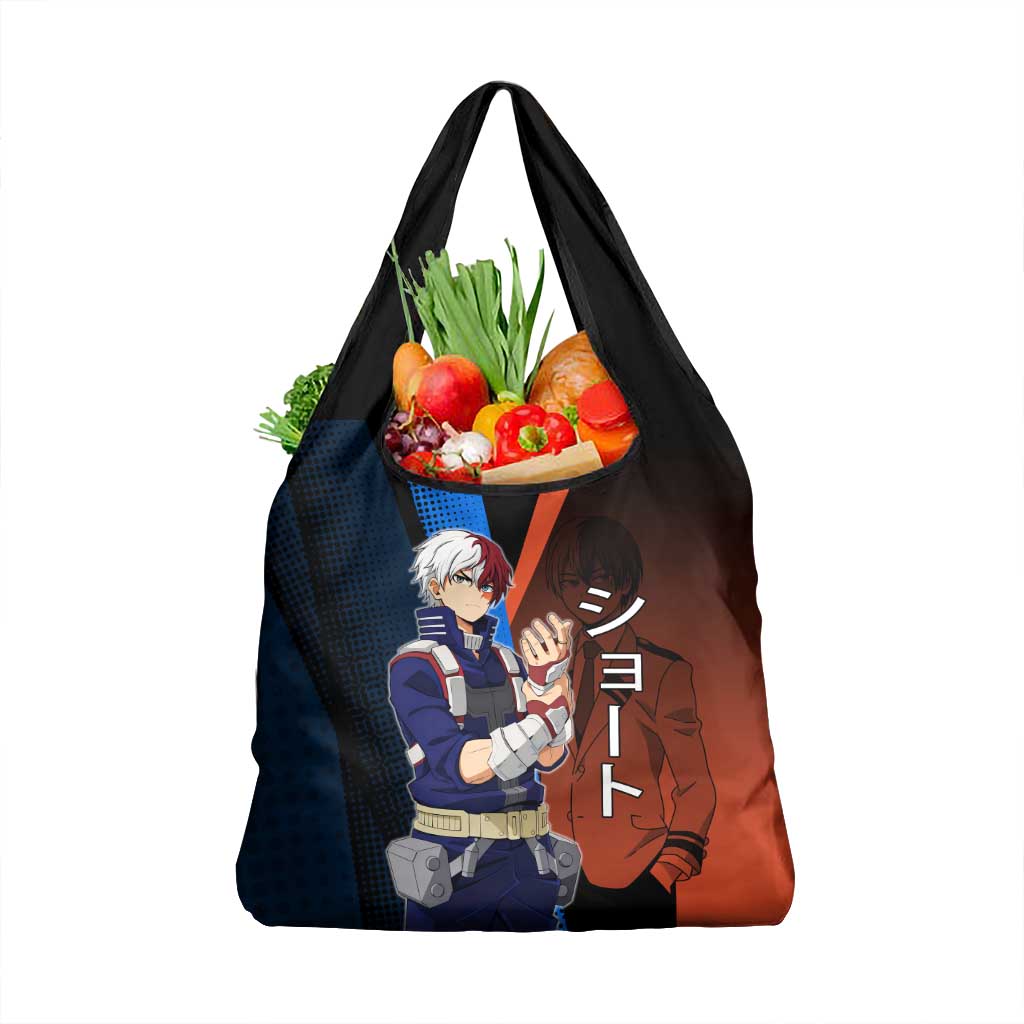 Shoto Todoroki Half-Cold Half-Hot Grocery Bag Japanese Comic Book Style