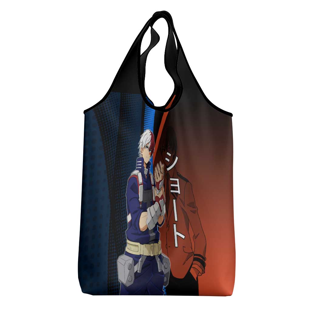Shoto Todoroki Half-Cold Half-Hot Grocery Bag Japanese Comic Book Style