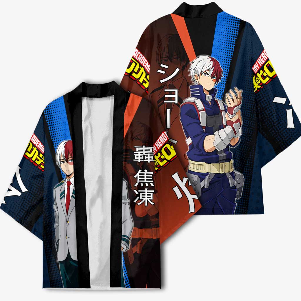 Shoto Todoroki Half-Cold Half-Hot Kimono Japanese Comic Book Style
