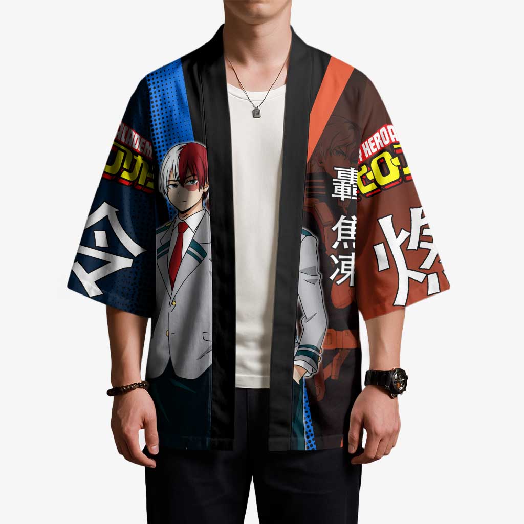 Shoto Todoroki Half-Cold Half-Hot Kimono Japanese Comic Book Style